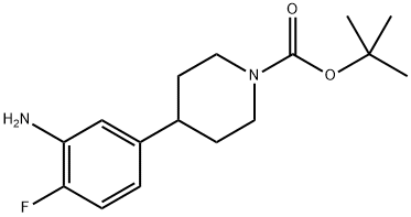 tert-butyl 4-(3-amino-4-fluorophenyl)piperidine-1-carboxylate Structure