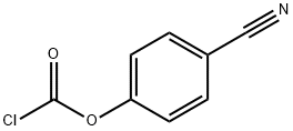 Carbonochloridic acid, 4-cyanophenyl ester 구조식 이미지