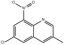 Quinoline, 6-chloro-3-methyl-8-nitro- Structure