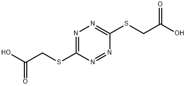 Acetic acid, 2,2'-[1,2,4,5-tetrazine-3,6-diylbis(thio)]bis- (9CI) Structure