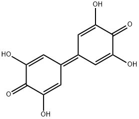2,5-Cyclohexadien-1-one, 4-(3,5-dihydroxy-4-oxo-2,5-cyclohexadien-1-ylidene)-2,6-dihydroxy- Structure