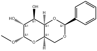 4,6-O-benzylidene-α-D-galactopyranoside 구조식 이미지