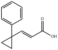 2-Propenoic acid, 3-(1-phenylcyclopropyl)-, (E)- (9CI) 구조식 이미지