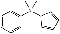 Benzene, (2,4-cyclopentadien-1-yldimethylsilyl)- Structure