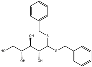 D-Ribose, bis(phenylmethyl) dithioacetal (9CI) Structure