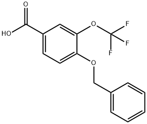 Benzoic acid, 4-(phenylmethoxy)-3-(trifluoromethoxy)- 구조식 이미지