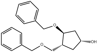 Cyclopentanol, 3-(phenylmethoxy)-4-[(phenylmethoxy)methyl]-, (1R,3S,4R)- 구조식 이미지