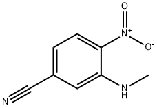 Benzonitrile, 3-(methylamino)-4-nitro- Structure