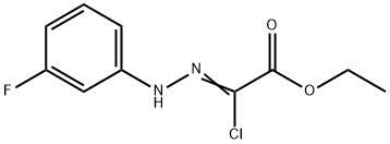 Acetic acid, 2-chloro-2-[2-(3-fluorophenyl)hydrazinylidene]-, ethyl ester Structure