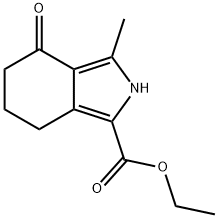 2H-Isoindole-1-carboxylic acid, 4,5,6,7-tetrahydro-3-methyl-4-oxo-, ethyl ester Structure