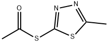 Ethanethioic acid, S-(5-methyl-1,3,4-thiadiazol-2-yl) ester Structure