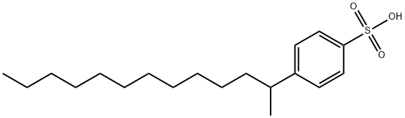 Benzenesulfonic acid, 4-(1-methyldodecyl)- 구조식 이미지