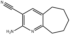 5H-Cyclohepta[b]pyridine-3-carbonitrile, 2-amino-6,7,8,9-tetrahydro- 구조식 이미지