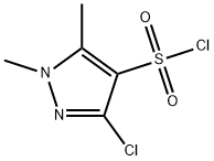 3-chloro-1,5-dimethyl-1H-pyrazole-4-sulfonyl chloride Structure