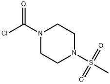 1-Piperazinecarbonyl chloride, 4-(methylsulfonyl)- 구조식 이미지
