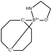 Boron, [2-(amino-κN)ethanolato-κO](1,5-cyclooctanediyl)-, (T-4)- Structure
