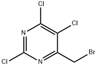 Pyrimidine, 4-(bromomethyl)-2,5,6-trichloro- Structure