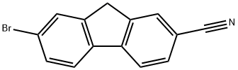 9H-Fluorene-2-carbonitrile, 7-bromo- 구조식 이미지