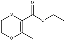 1,4-Oxathiin-3-carboxylic acid, 5,6-dihydro-2-methyl-, ethyl ester Structure