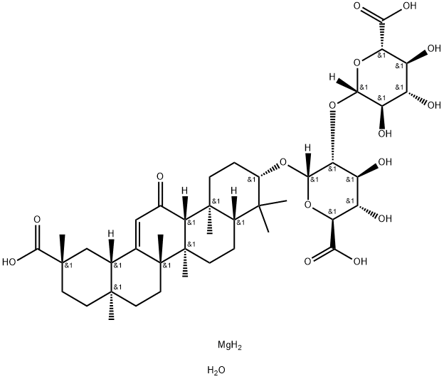 Magnesium Isoglycyrrhizinate 구조식 이미지