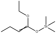 Silane, [(1-ethoxy-1-buten-1-yl)oxy]trimethyl- Structure