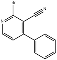 3-Pyridinecarbonitrile, 2-bromo-4-phenyl- Structure