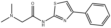 Acetamide, 2-(dimethylamino)-N-(4-phenyl-2-thiazolyl)- 구조식 이미지