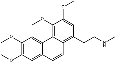 1-Phenanthreneethanamine, 3,4,6,7-tetramethoxy-N-methyl- Structure