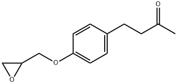 2-Butanone, 4-[4-(2-oxiranylmethoxy)phenyl]- 구조식 이미지