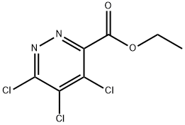 3-Pyridazinecarboxylic acid, 4,5,6-trichloro-, ethyl ester Structure