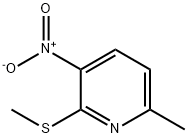 Pyridine, 6-methyl-2-(methylthio)-3-nitro- Structure