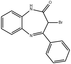 2H-1,5-Benzodiazepin-2-one, 3-bromo-1,3-dihydro-4-phenyl- Structure