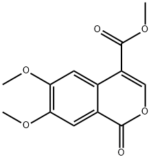 1H-2-Benzopyran-4-carboxylic acid, 6,7-dimethoxy-1-oxo-, methyl ester Structure