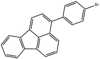 Fluoranthene, 3-(4-bromophenyl)- Structure