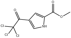 1H-Pyrrole-2-carboxylic acid, 4-(2,2,2-trichloroacetyl)-, methyl ester Structure