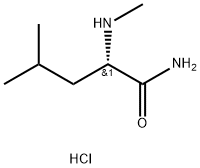 (2S)-4-methyl-2-(methylamino)pentanamide hydrochloride 구조식 이미지