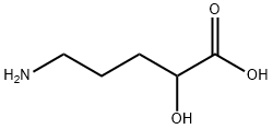 Pentanoic acid, 5-amino-2-hydroxy- 구조식 이미지
