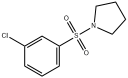 Pyrrolidine, 1-[(3-chlorophenyl)sulfonyl]- Structure