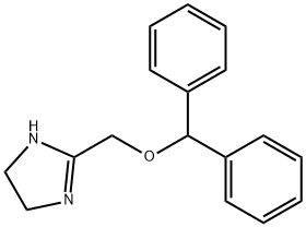 1H-Imidazole, 2-[(diphenylmethoxy)methyl]-4,5-dihydro- Structure