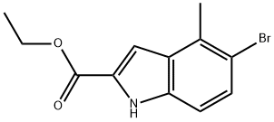 ethyl 5-bromo-4-methyl-1H-indole-2-carboxylate Structure