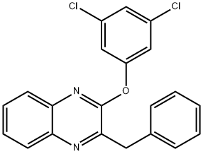 Quinoxaline, 2-(3,5-dichlorophenoxy)-3-(phenylmethyl)- Structure