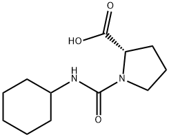 Proline, 1-[(cyclohexylamino)carbonyl]- Structure