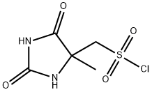 4-Imidazolidinemethanesulfonyl chloride, 4-methyl-2,5-dioxo- Structure