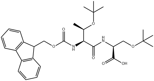 Fmoc-Thr(t-Bu)-Ser(t-Bu)-OH Structure