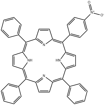 5-(4-Nitrophenyl)-10,15,20-(triphenyl)porphyrin, 98% Structure