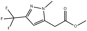 methyl [1-methyl-3-(trifluoromethyl)-1H-pyrazol-5-yl]acetate Structure