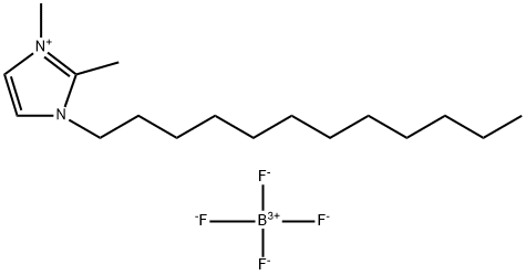 1-dodecyl-2,3-dimethylimidazolium tetrafluoroborate 구조식 이미지