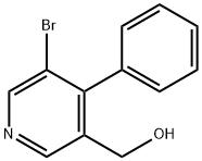 3-Pyridinemethanol, 5-bromo-4-phenyl- 구조식 이미지