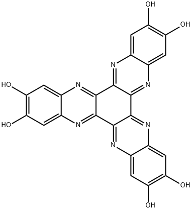 Diquinoxalino[2,3-a:2',3'-c]phenazine-2,3,8,9,14,15-hexol 구조식 이미지