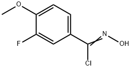 Benzenecarboximidoyl chloride, 3-fluoro-N-hydroxy-4-methoxy- 구조식 이미지
